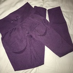 NVGTN(Navigation) purple contour seamless leggings